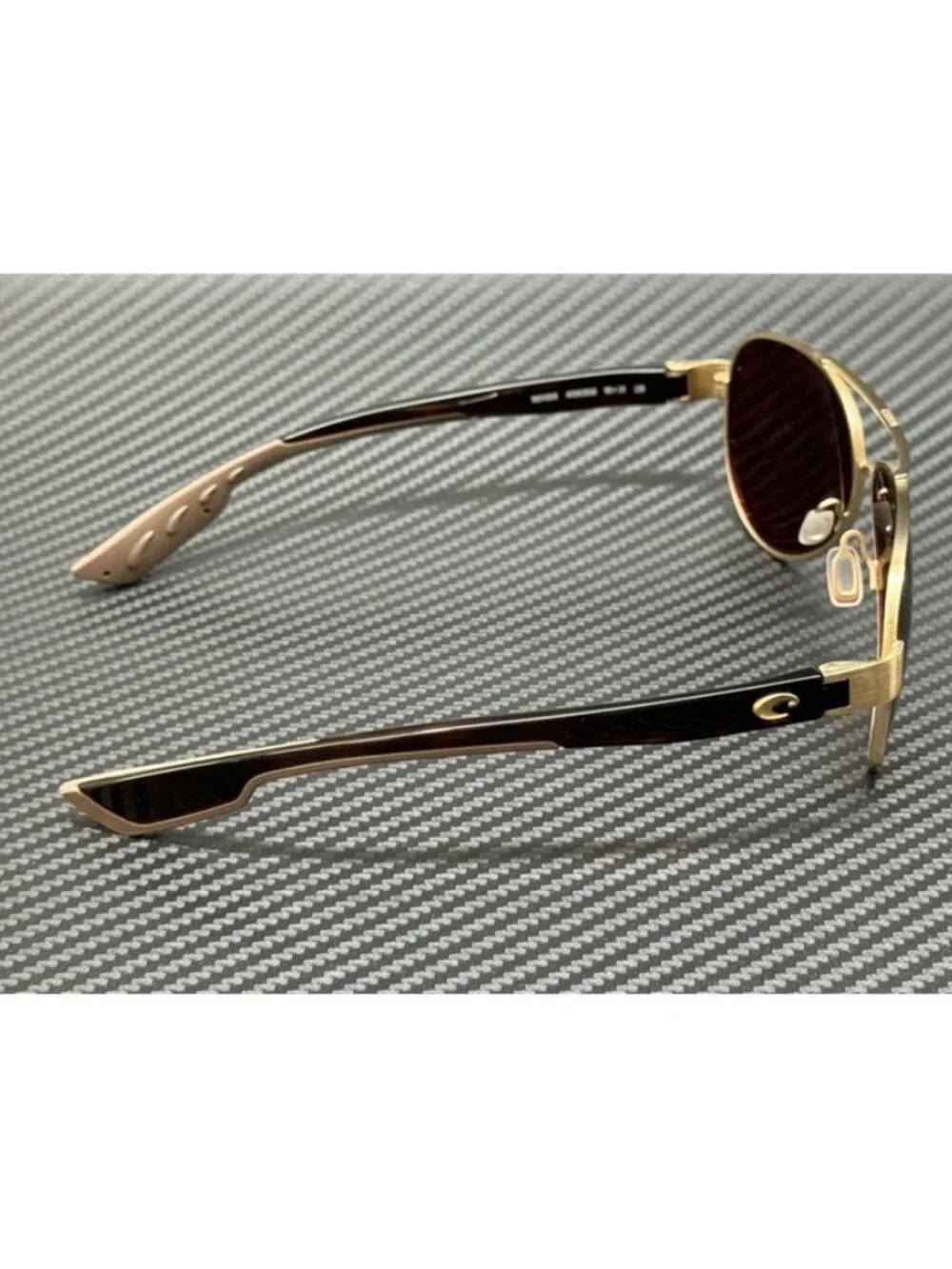 New Costa Del Mar Women Gold Brushed Sunglasses 56-14-126